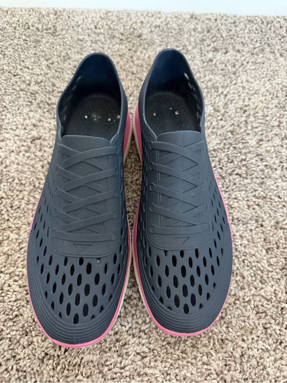 Skechers Foamies Cali Gear Water Shoes Slip On Navy Blue Pink Women's Size 9
